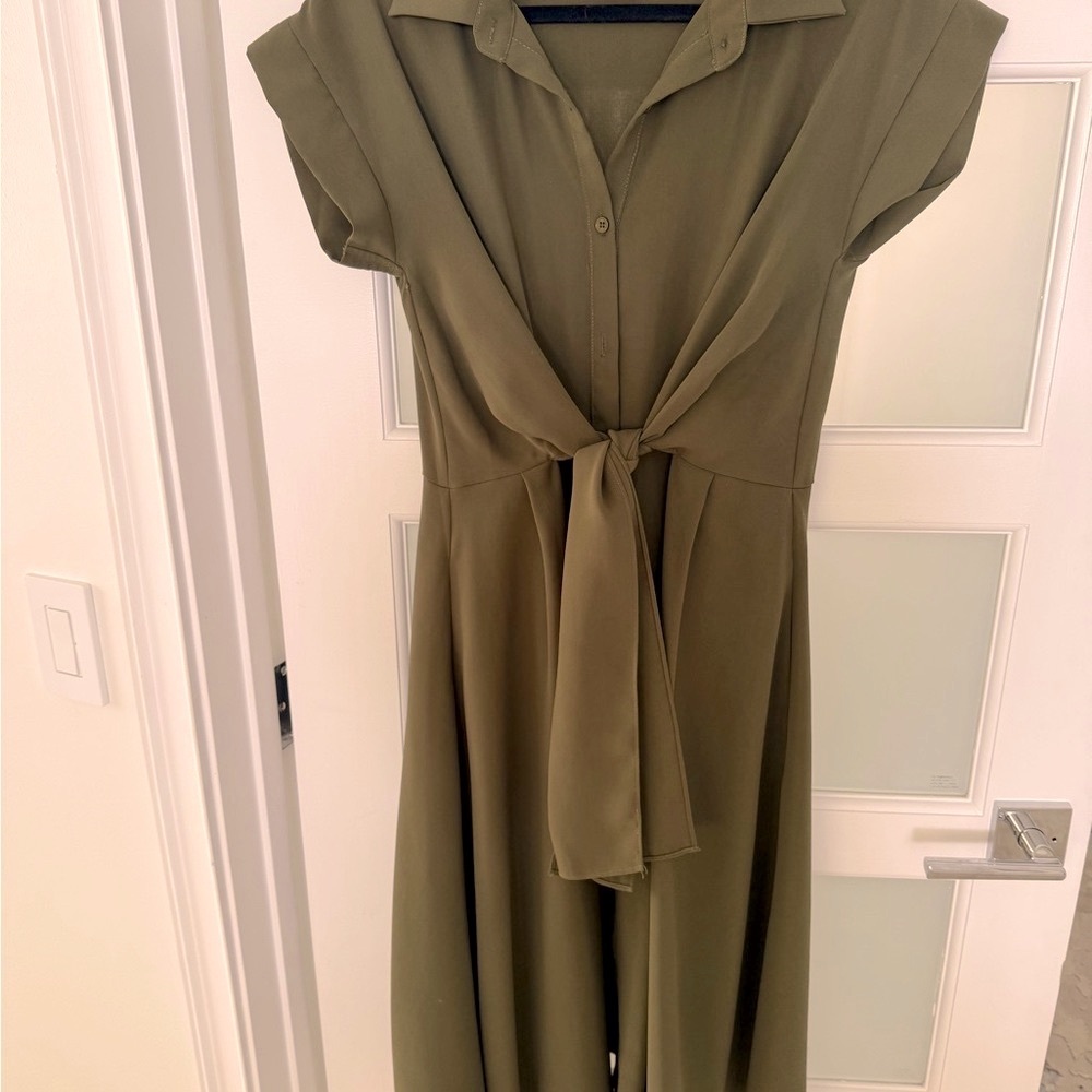 Olive Green Women's Dress